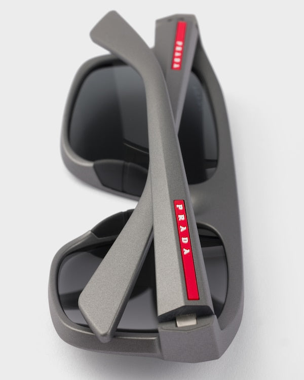 Prada Linea Rossa Sunglasses – Metallic Grey