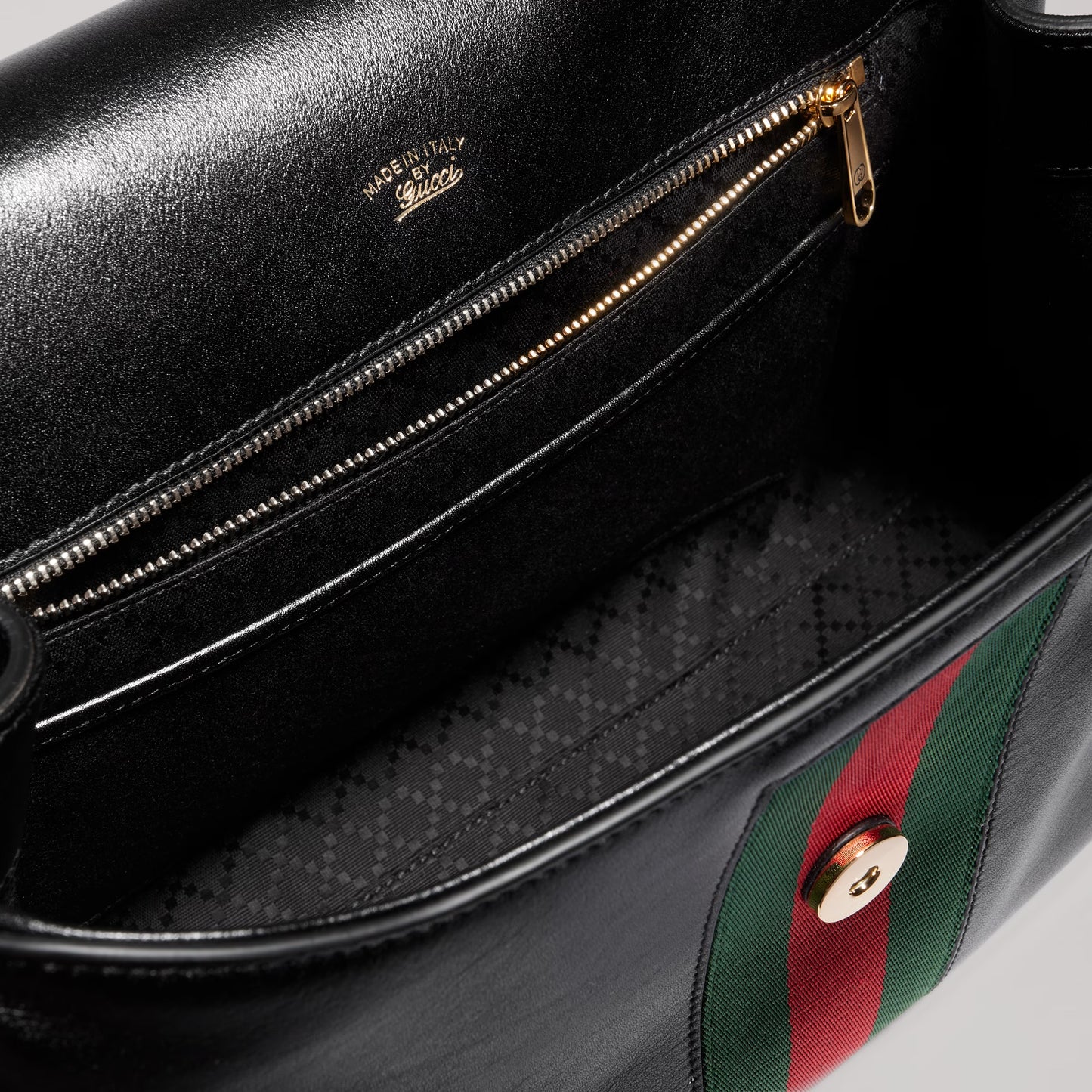 Gucci Paparazzo Medium Top Handle Bag — Black Leather