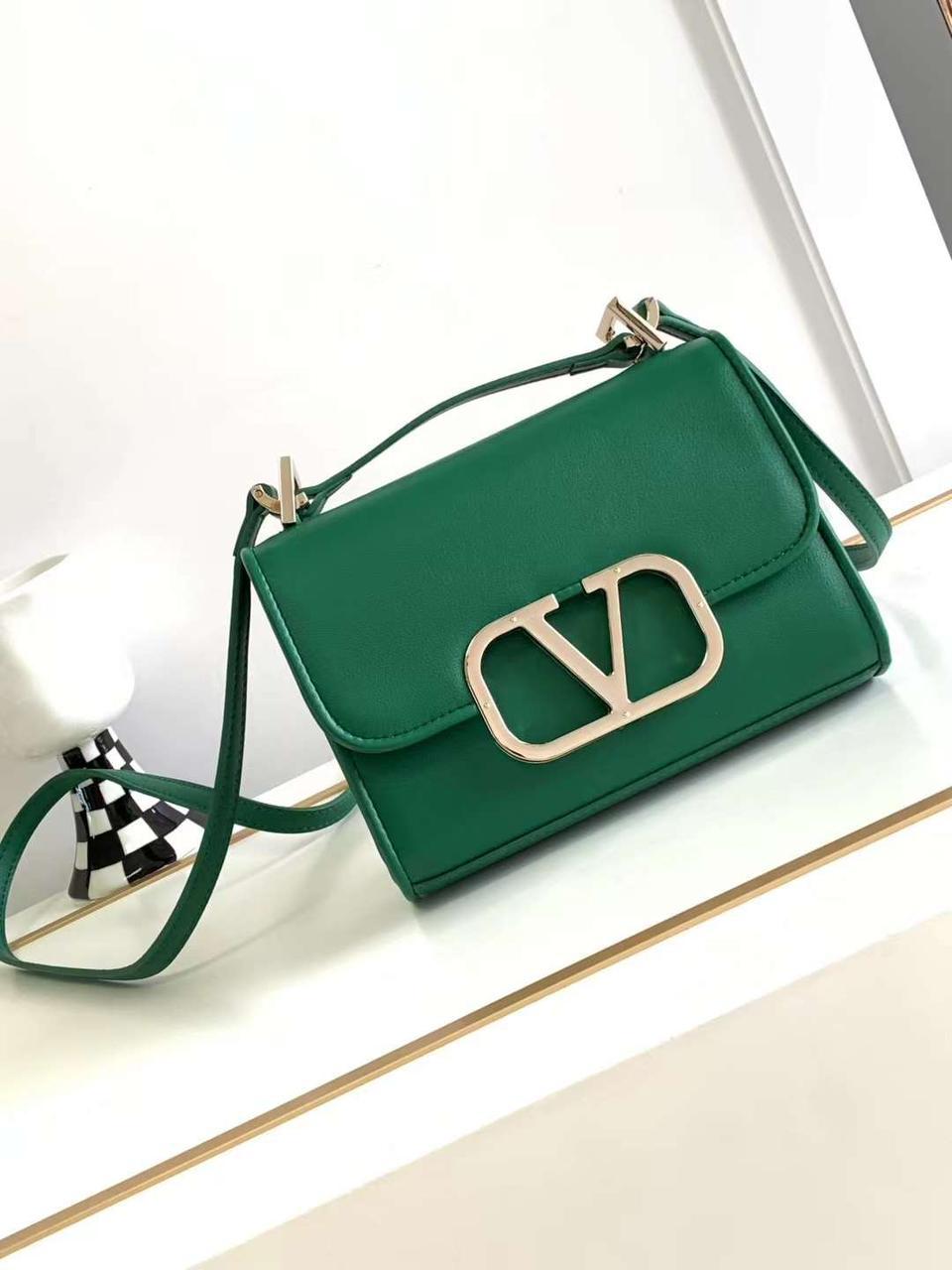 Valentino V-Detail Mini Crossbody Shoulder Bag