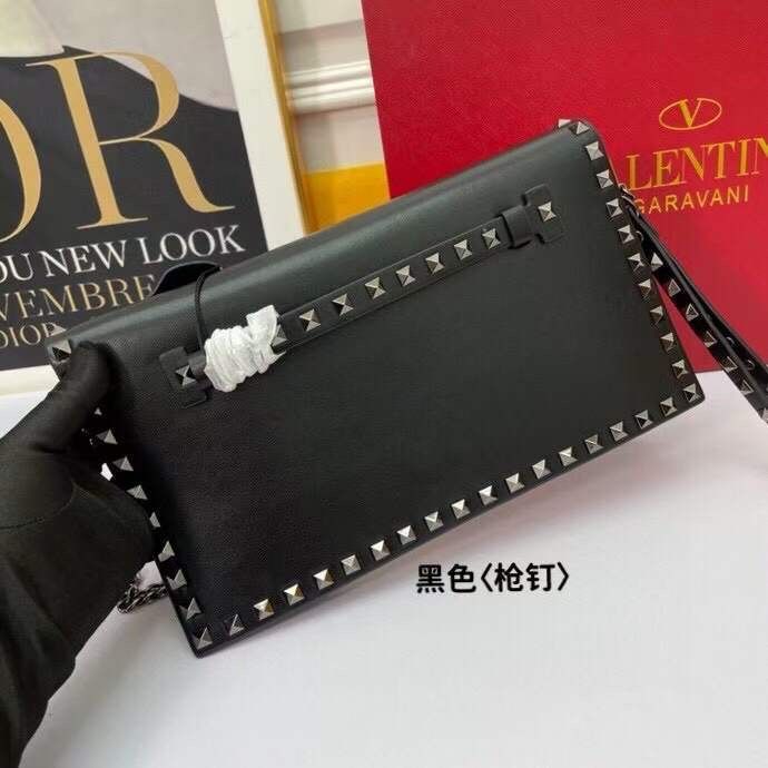 Valentino Garavani Rockstud Wallet With Leather Studded Strap
