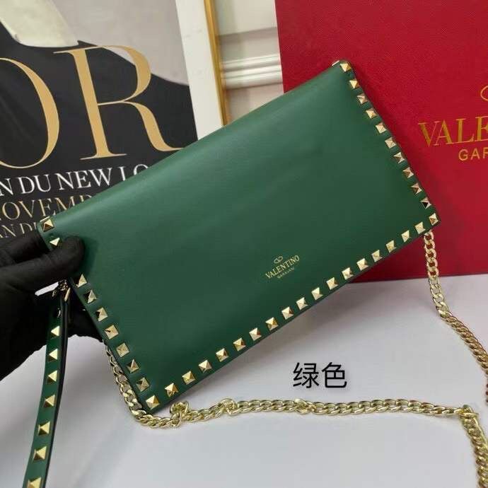 Valentino Garavani Rockstud Wallet With Leather Studded Strap