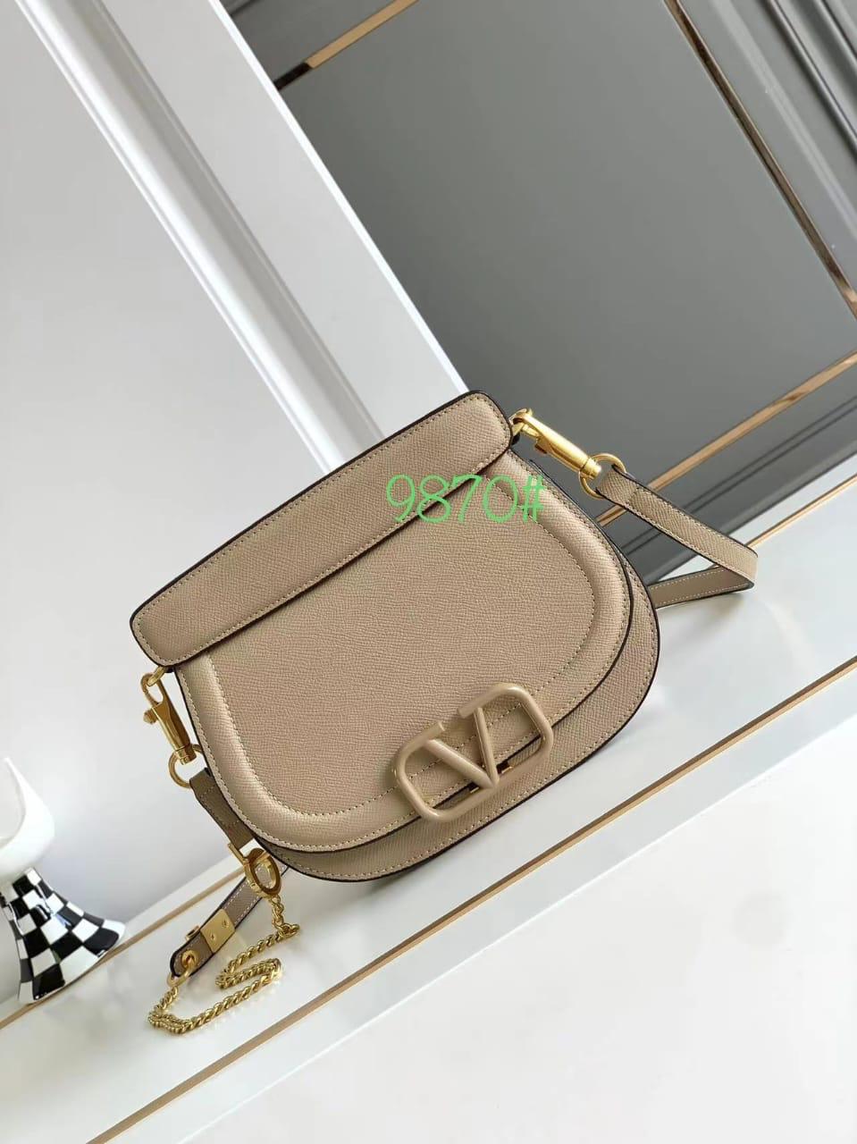 Valentino V-Logo Saddle Crossbody Bag