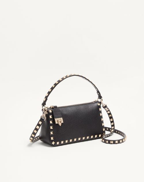 Valentino Small Rockstud Grainy Calfskin Crossbody Bag