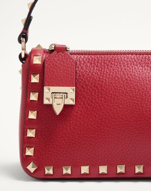 Valentino Small Rockstud Grainy Calfskin Crossbody Bag