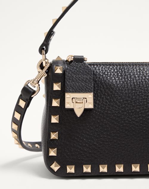 Valentino Small Rockstud Grainy Calfskin Crossbody Bag