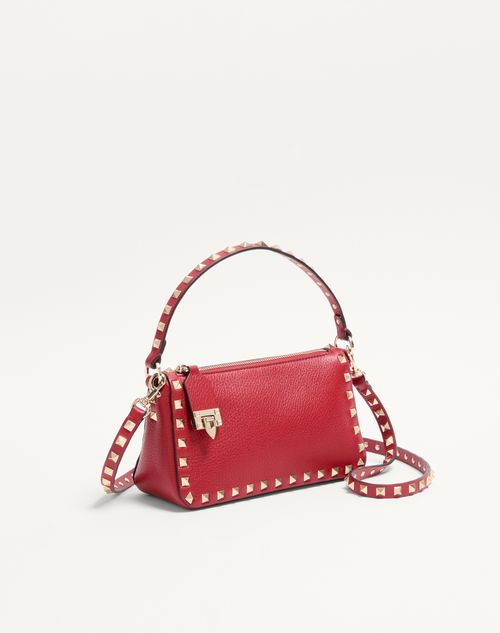Valentino Small Rockstud Grainy Calfskin Crossbody Bag