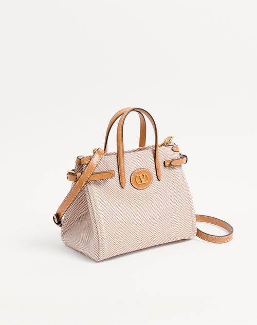 Valentino Garavani Antibes Small Shopping Bag In Canvas