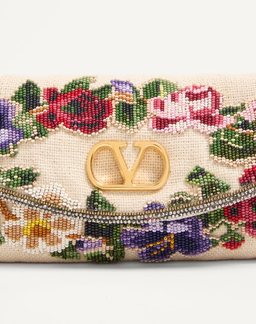 Valentino Garavani Devain Small Embroidered Shoulder Bag