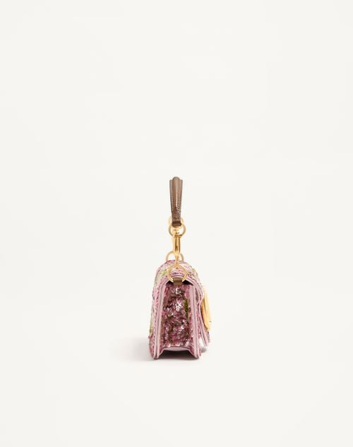 Valentino Garavani Locò Small Embroidered Shoulder Bag