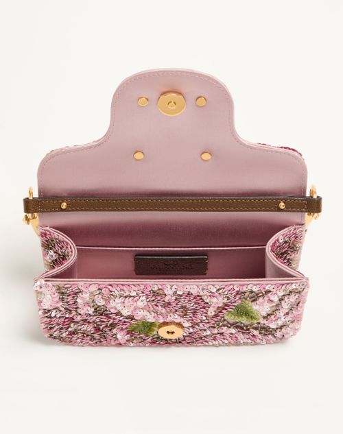 Valentino Garavani Locò Small Embroidered Shoulder Bag