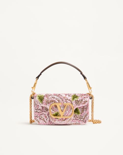 Valentino Garavani Locò Small Embroidered Shoulder Bag