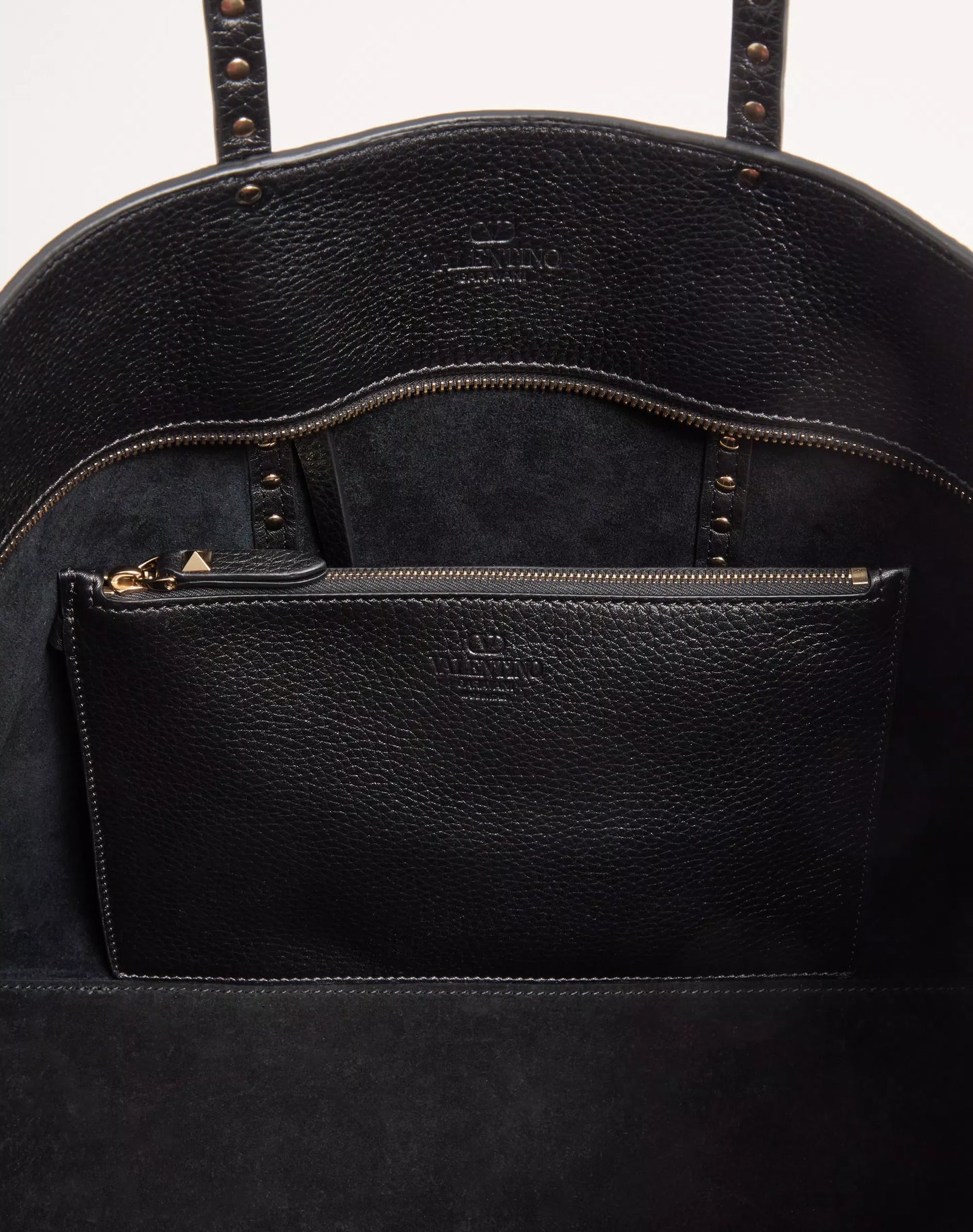 Valentino Garavani Rockstud Grainy Shopping Bag