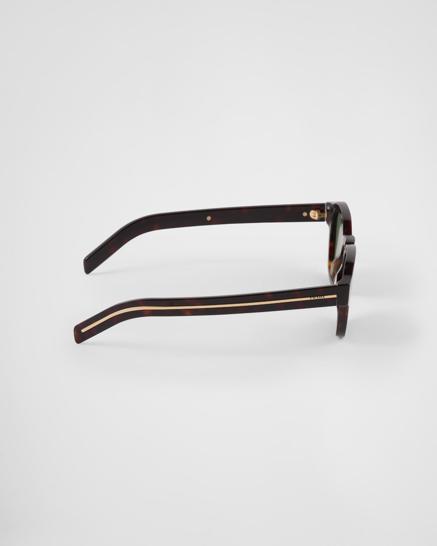 Prada Acetate Sunglasses – Briarwood Tortoiseshell with Willow Green Lenses