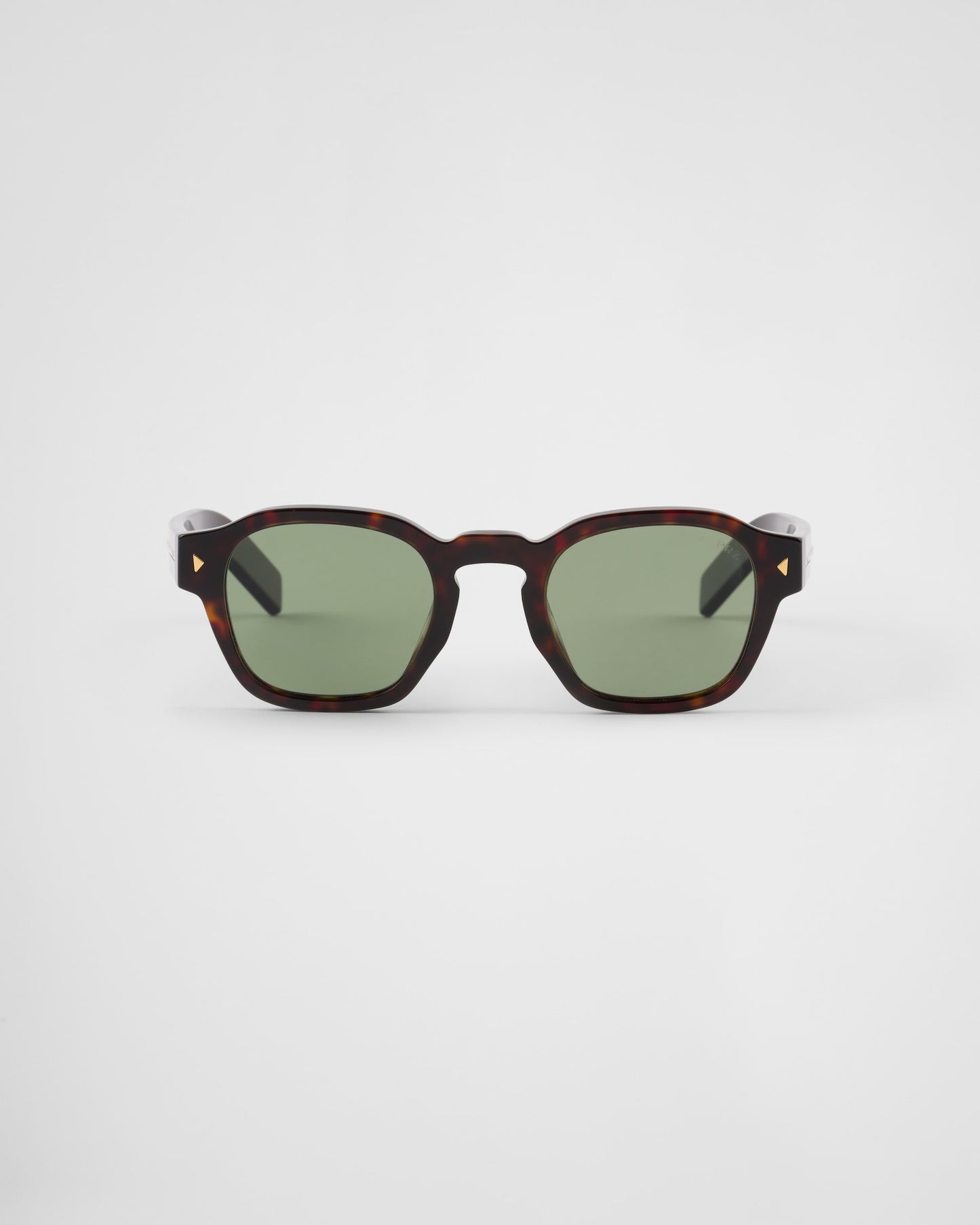 Prada Acetate Sunglasses – Briarwood Tortoiseshell with Willow Green Lenses
