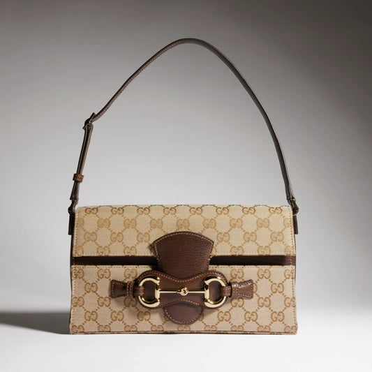 Gucci Horsebit Ristretto Medium Shoulder Bag