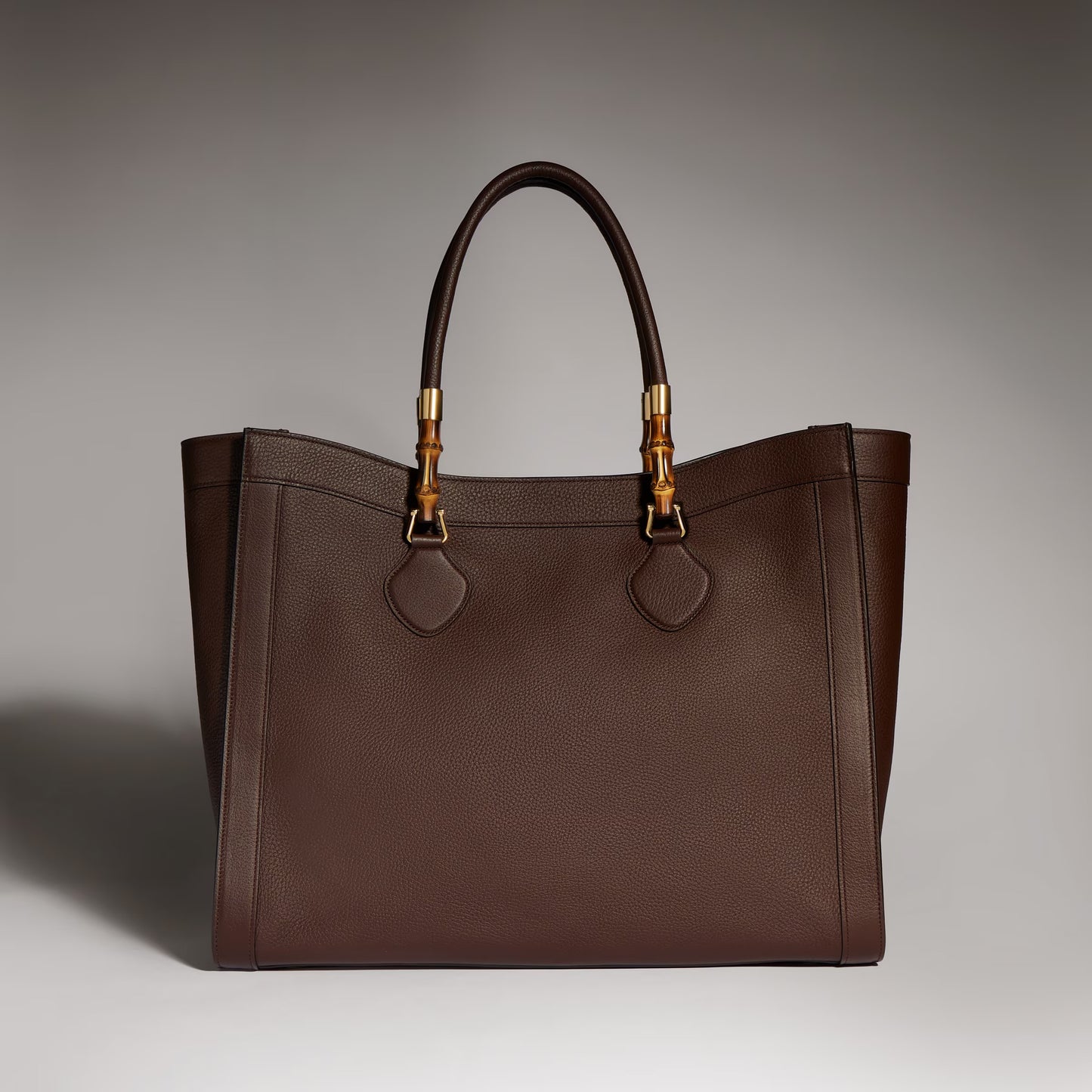 Gucci Bamboo Tote Large — Brown Leather