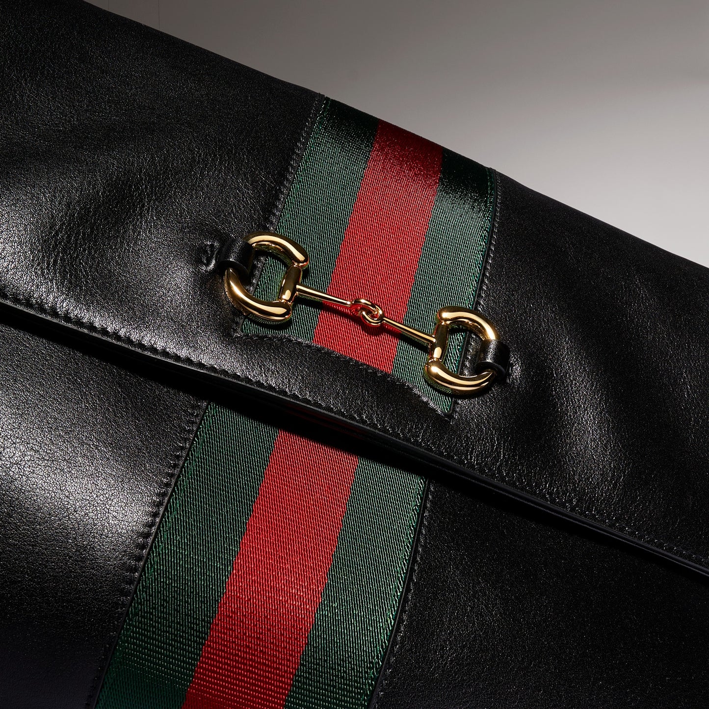 Gucci Paparazzo Medium Top Handle Bag — Black Leather