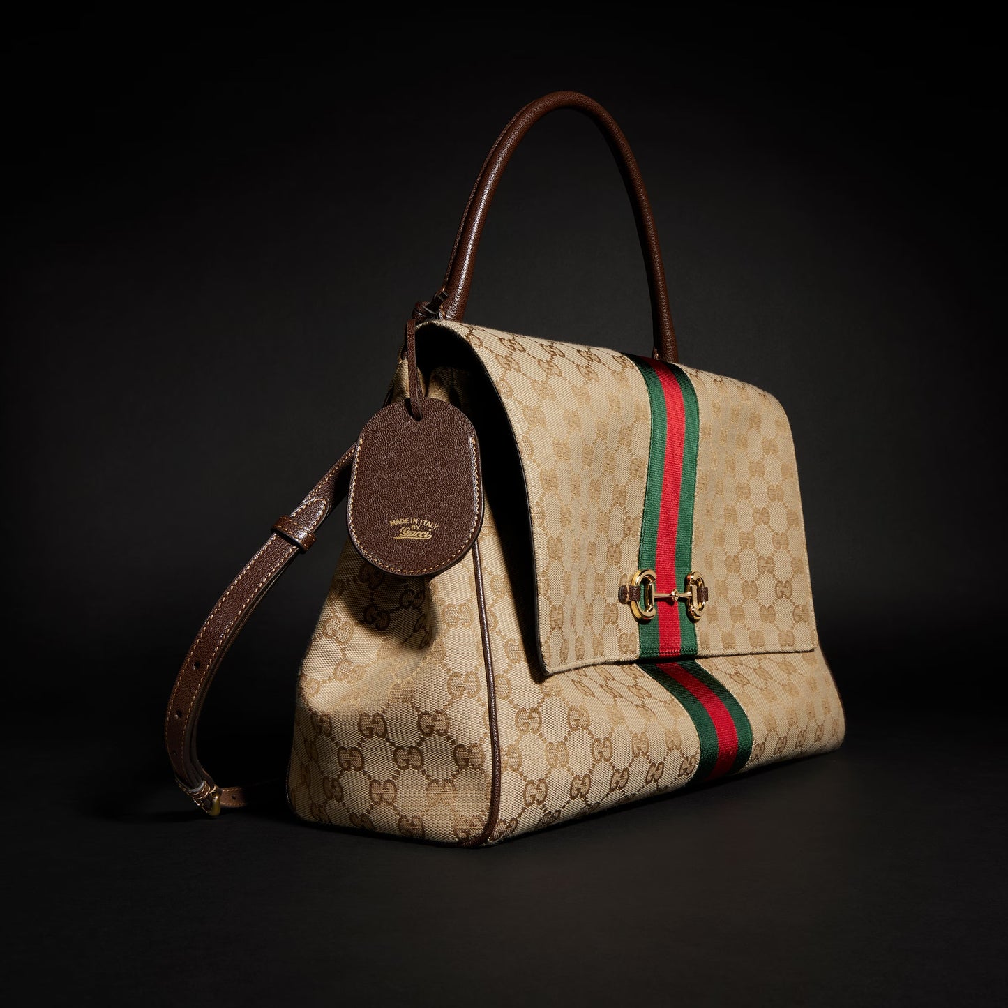 Gucci Paparazzo Large Top Handle Bag — GG Canvas